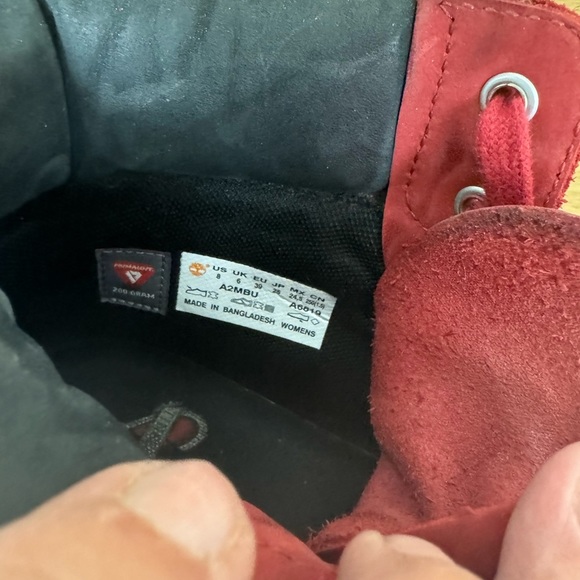 Timberland Red Suede 6" Heritage Boot - Picture 10 of 10